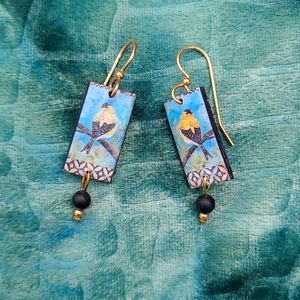 Polymer Bird Earrings